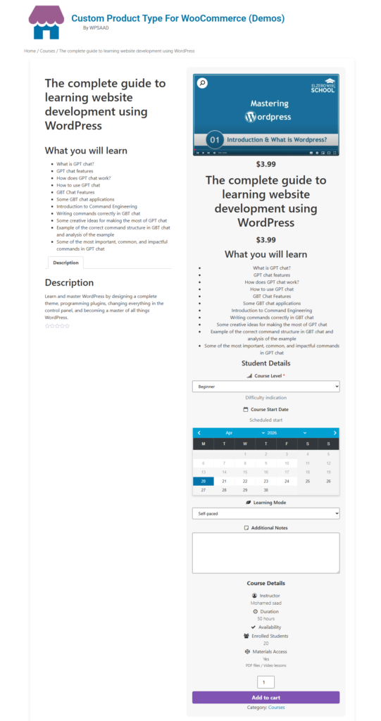 How to Build an Online Courses Website in Minutes | WPSAAD